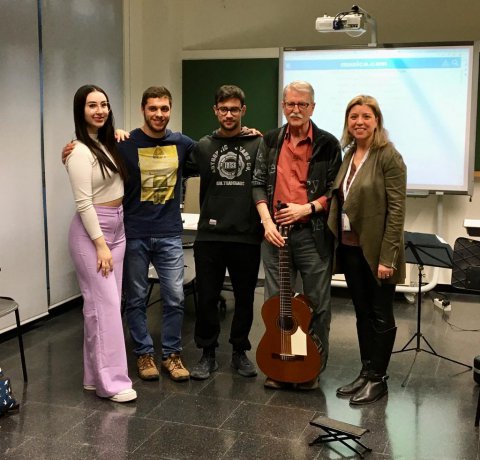 Classe Oberta amb Vicent Torrent per a l’alumnat de la Menció de Música del Campus Terres de l’Ebre de la URV